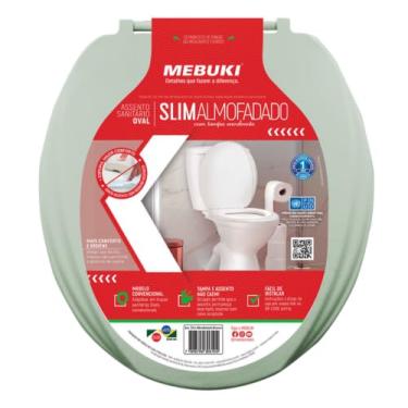 Imagem de Assento De Louça Sanitária Almofadada Compativel Com Bacia Oval Jacuzzi (Verde)