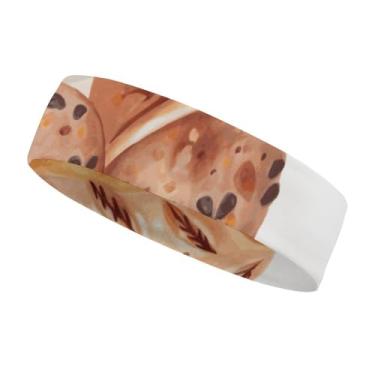 Imagem de Bandanas masculinas e femininas com absorção de umidade, faixa de suor para tênis, basquete, corrida, academia, malhar