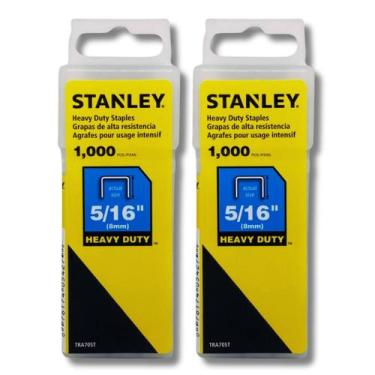 Imagem de Kit 2 Grampo Grampeador Stanley Heavy Duty 8mm 5/16 Pol Tapeceiro Marc