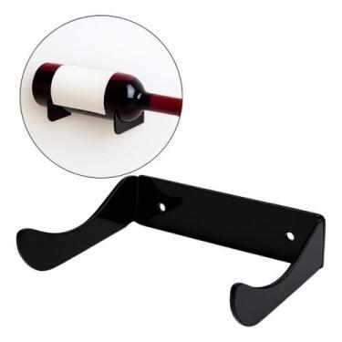Imagem de Expositor Vinho Parede Suporte Garrafa Adega Bar Decoração Minimalista