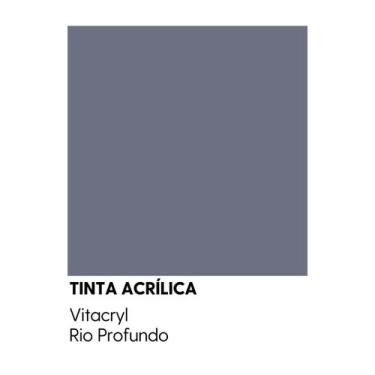 Imagem de Tinta Semibrilho Premium Cinzas - Vitacryl, Rio Profundo, 3,6 lts