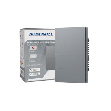 Imagem de Interruptor Inteligente Zigbee Full Switch Sensação De Tecla Fisica Compativel com Alexa Google Home (2 Teclas)