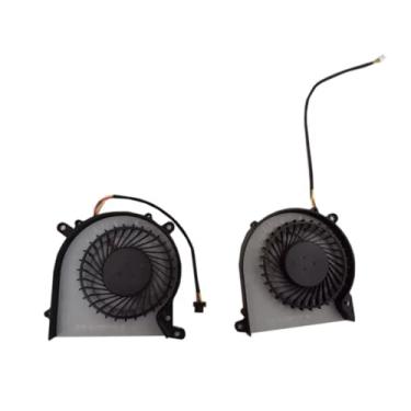Imagem de Ventilador de GPU para laptop para CLEVO P670SG P670SE P670SA P671SA P650HP6(-G) P651HP6(-G) P650RP6(-G) P651RP6(-G) P655RP6(-G) P650SE P651SE 3PIN Sem tampa traseira Duas ventoinhas Novas