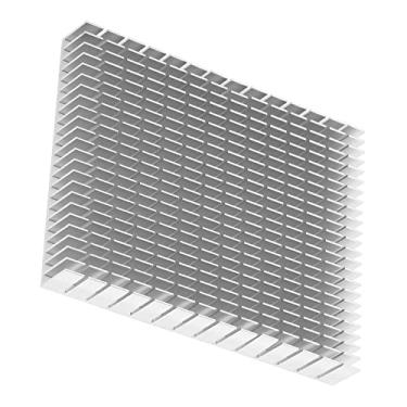 Imagem de Dissipador de Calor de Alumínio, Radiador de Resfriamento 150x120x20mm para Amplificador de Cpu Pcb (Branco)