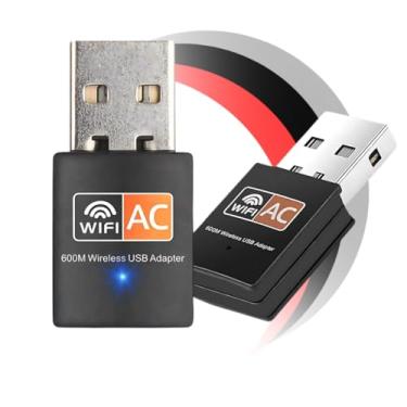 Imagem de Antena Wifi Usb 5g Adaptador Receptor Dual Band 2.4/5ghz 600mbps Wireless Placa De Rede Wifi Gigabit