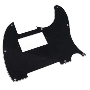 Imagem de Acouto Guitar Pickguard PVC Scratch Plate for Telecaster -, Fácil Instalação, Redução de Ruído, Design Elegante Em Vermelho (Preto)