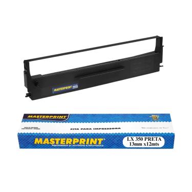 Imagem de Fita Matricial Preta Compativel com Epson LX350 LX-300+ LX-300+2 13mm x 12m Nylon