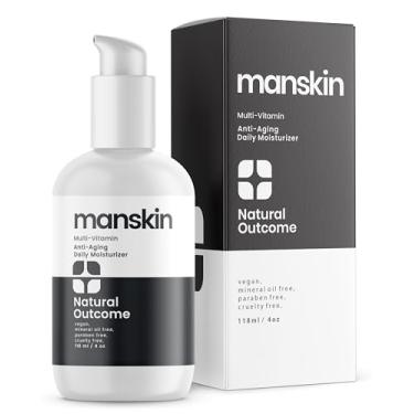 Imagem de Natural outcome Hidratante para pele masculina | Creme hidratante facial masculino | Kit facial diário antienvelhecimento, limpador, toner e hidratante (113 g)