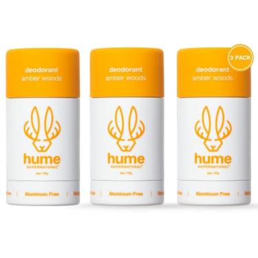 Imagem de Hume Supernatural Desodorante sem alumínio para mulheres e homens – seguro para peles sensíveis – probiótico, à base de plantas, sem bicarbonato de sódio, Aloe e flor de cacto, antisuor, manchas e