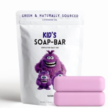 Imagem de KELEBS Sabonete infantil hipoalergênico com 2 unidades - sabonete líquido orgânico e suave com óleo de lavanda para crianças - Ingredientes naturais, hora do banho divertida