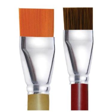 Imagem de 2 Pincel Artístico Para Pintura Em Verniz Castelo Profissional - Pince