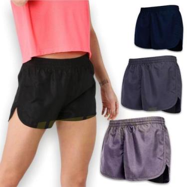 Imagem de Short Feminino Academia Corrida Treino Bermuda 42 - IRON, GG, Marinho