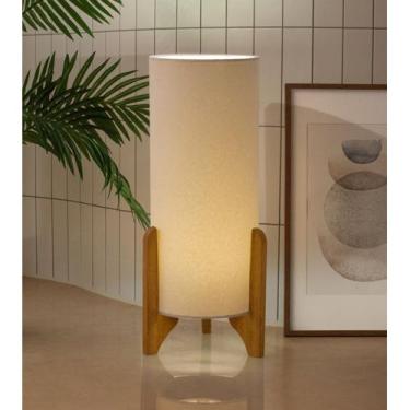 Imagem de Luminária de Chão Vitoria Palha/linho - ATRAENTE MOVEIS, Bege, Bivolt