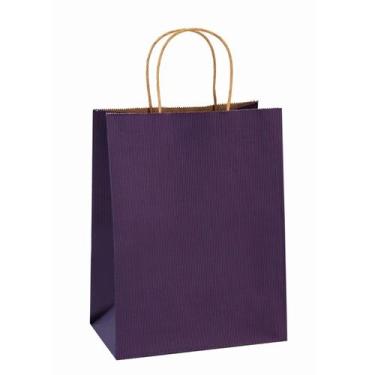 Imagem de Sacola de presente Dream Purple Kraft Paper 100 unidades 22x10,8x27cm 