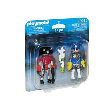 Imagem de Playmobil - Boneco Policial Do Futuro - Blister - 70080
