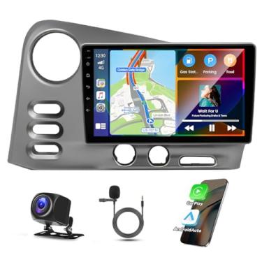 Imagem de Estéreo automotivo Android 13 de 9 polegadas para Toyota Matrix/Pontiac Vibe Radio 2003/2004, tela sensível ao toque, receptor de áudio duplo para carro com carplay sem fio, Android, navegação
