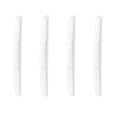 Imagem de WORCAS 4 peças de protetores universais de borda de porta de carro, protetor de carroceria de para-choques de carro de silicone, protetor anticolisão para espelho retrovisor automático (transparente)