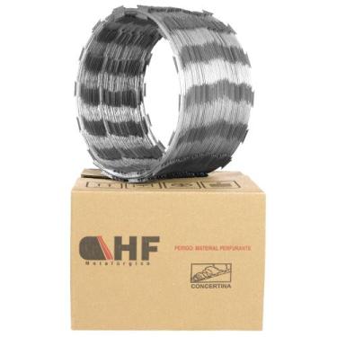 Imagem de Cerca concertina simples galvanizada 30cm 10 metros - HF CENTRAL