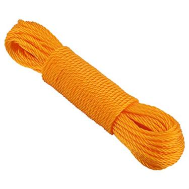 Imagem de Pissente 20m Cordão de Nylon Linha de Corda Fio de Nylon Barbante de Nylon Cores Vibrantes Cordão de Varal para Jardinagem Acampamento Cordão de Varal DIY Barbante para Tricô (ORANGE)