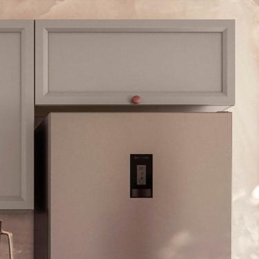 Imagem de Armário Aéreo Geladeira 80cm 1 Porta Basculante Unna Gris