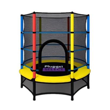Imagem de Pula Pula Cama Elástica Trampolim Infantil 1,55M 80Kg C/Rede - Pluggei