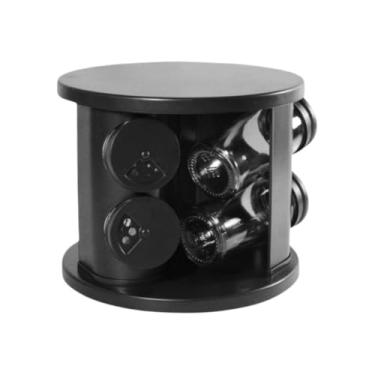 Imagem de Porta Condimentos Giratório de Vidro Resistente e Elegante 12, 9, 6Porta Temperos(6 potes)