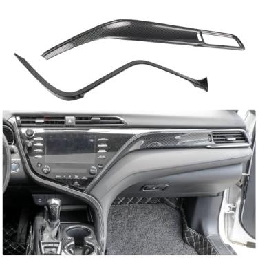 Imagem de YINGTUU para Toyota Camry XV70 8ª geração 2018 2019 2020 2021 2022 2023 2024 acessórios adesivos interiores carro console central tiras de acabamento moldagem painel decoração capa moldura decalque