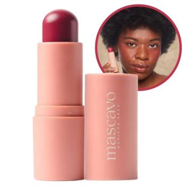 Imagem de Blush em Bastão Mari Saad Flush Stick Mascavo Plum 6g Cremoso