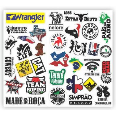 Imagem de Kit Adesivos Country + De 30 Unidades - Melhor Adesivo
