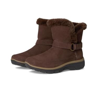 Imagem de Skechers Bota feminina Easy Going-Dreamers Luxe Vibe Hands Free Slip-ins cano médio, Chocolate, 35