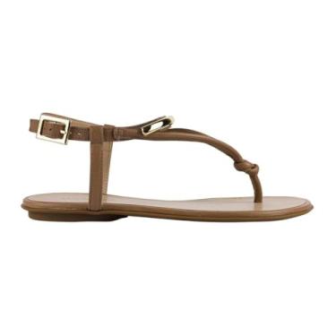 Imagem de Sandália Rasteira Luz da Lua Tira Nó Fina