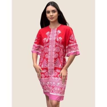 Imagem de Vestido Estampado Reto Manga Curta Colcci-Feminino