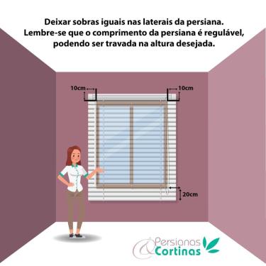 Imagem de Persiana Romana Bambu Block 180Larg X 160Alt Branca