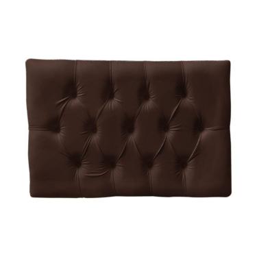 Imagem de Cabeceira Painel Estofada Paris Solteiro Courino Marrom