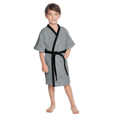 Imagem de Roupão Aveludado Infantil Quimono Playstation Lepper-Masculino