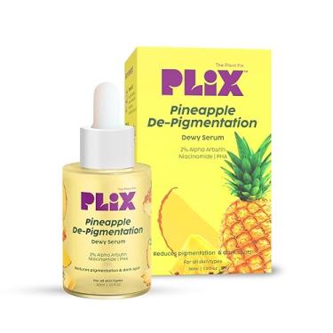 Imagem de PLIX - THE PLANT FIX 2% Alpha Arbutin Pineapple Depigmentation Dewy Face Serum para manchas escuras unissex com 10% niacinamida, 5% PHA para todas as peles, 30 ml (pacote com 1)