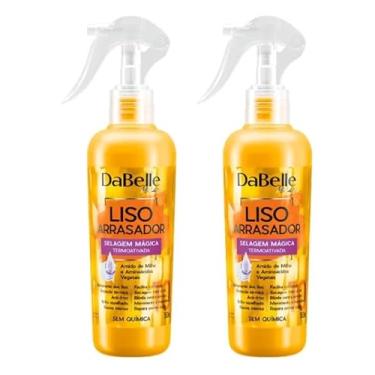Imagem de Selagem Leave-in Protetor Térmico Dabelle 180ml Magica Liso Arrasador C/ 2 Unidades