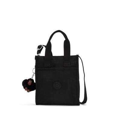 Imagem de Kipling Bolsa tiracolo pequena Inara preta tonal, Tonal preto, 7''L x 7.75''H x 2.25''D