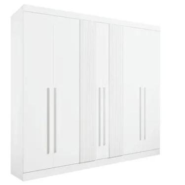 Imagem de Roupeiro 6 Portas Ripado 6 Gavetas sem pés Da Vinci Plus D Doro D Doro