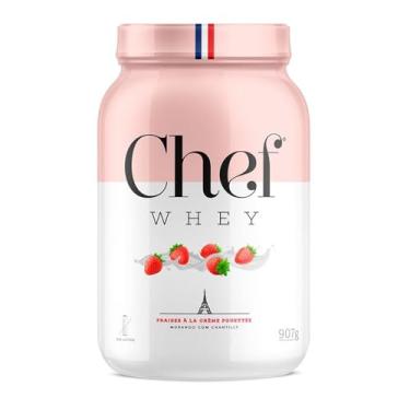 Imagem de Chef Whey Protein Zero Lactose 907g- Chef Whey (907g, Morango)