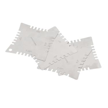 Imagem de Mingzhe Conjunto de Medidor de Raio Entalhado para Guitarra, Régua de Aço Inoxidável, Ferramenta de Medição para Instrumentos de Cordas