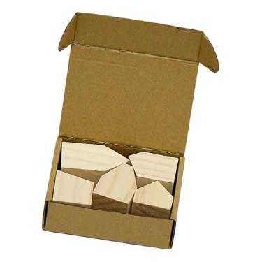 Imagem de oshhni Casas de madeira inacabadas, artesanato, arte, presente, decoração, grafite, desenho, brinquedo, ornamentos, casas de madeira para escritório, casa, 5 Unidades