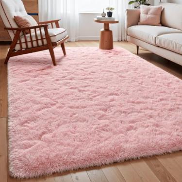 Imagem de Tapete Sala 2,00x1,50 Peludo 4 Cm De Altura (Rosa bebê)