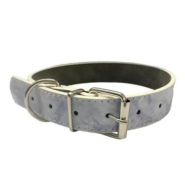 Imagem de Coleira Ajustável Resistente para Cachorro Grande Médio Porte Confortável Pet Cão (Lilás)