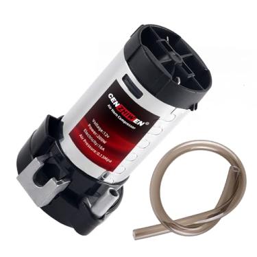 Imagem de cenzhiwen Compressor de ar 12V, compressor de buzina de ar 150db, bomba de ar para buzina, kit de compressor de buzina de carro super alto de zinco cromado trompete único para qualquer veículo
