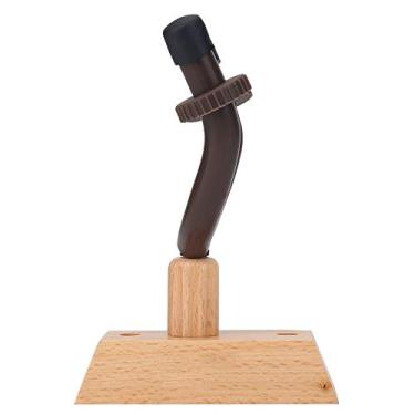 Imagem de RiToEasysports Suporte de Gancho de Montagem na Parede de Guitarra de Madeira, Seguro e Sem Arranhões, para Exibir Instrumentos de Cordas, Inclui Parafusos de Montagem