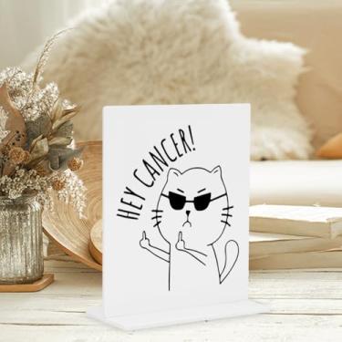 Imagem de Placa engraçada para decoração de escritório - Decoração de mesa divertida para colegas de trabalho, professores ou amigos, ótima para escritório, banheiro ou espaço de estar, acrílico 10 x 12 cm