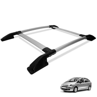 Imagem de Rack de Teto Bagageiro Picasso 2000 a 2012 Tubolar Prata