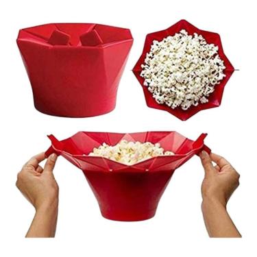 Imagem de Balde Pipoca Pipoqueira Silicone Para Micro-Ondas Sem Óleo