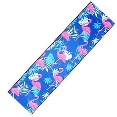 Imagem de Capa de corrimão de piscina, aderência antiderrapante de neoprene para piscina, spa e parque aquático - design flamingo, 1,2 m